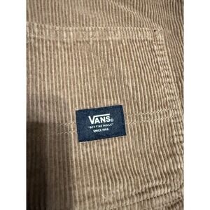 Vans Corduroy Ground Work Carpenter Mini Skirt Brown Tan Size 28